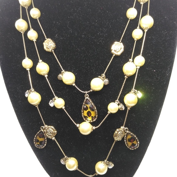 Betsey Johnson layered statement necklace - Picture 2 of 2